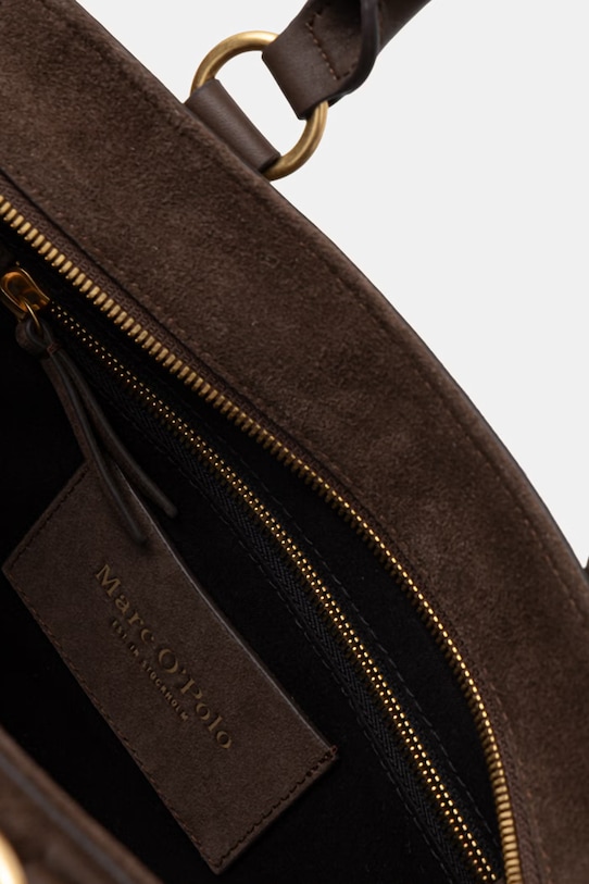 Marc O'Polo torebka damska zamszowa 5000010918 brązowy