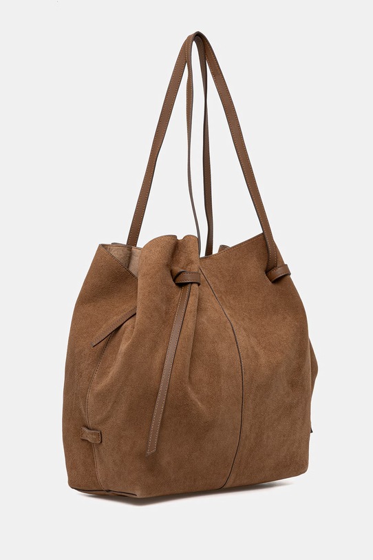 Marc O'Polo torebka shopper damska skórzana 5000010928 brązowy SS26