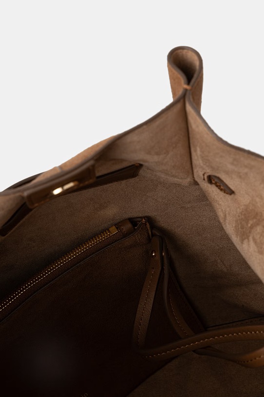 Marc O'Polo kabelka typu shopper dámska semišová hnedá 5000010929