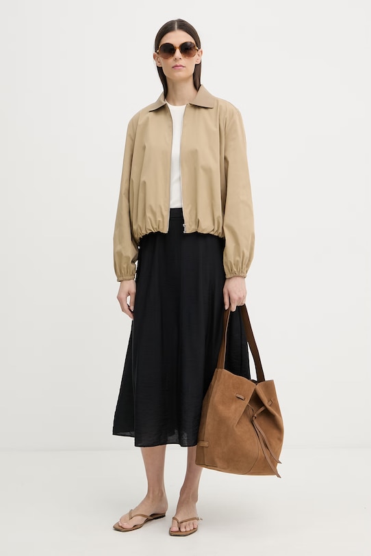 Marc O'Polo Шопинг чанта дамска от велур 5000010929 кафяв