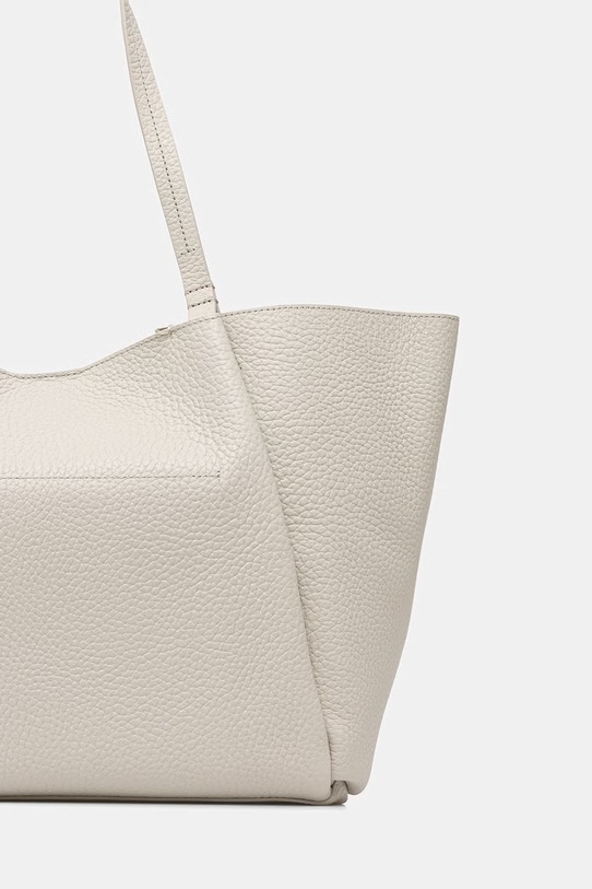 Akcesoria Marc O'Polo torebka shopper damska skórzana 5000010951 beżowy