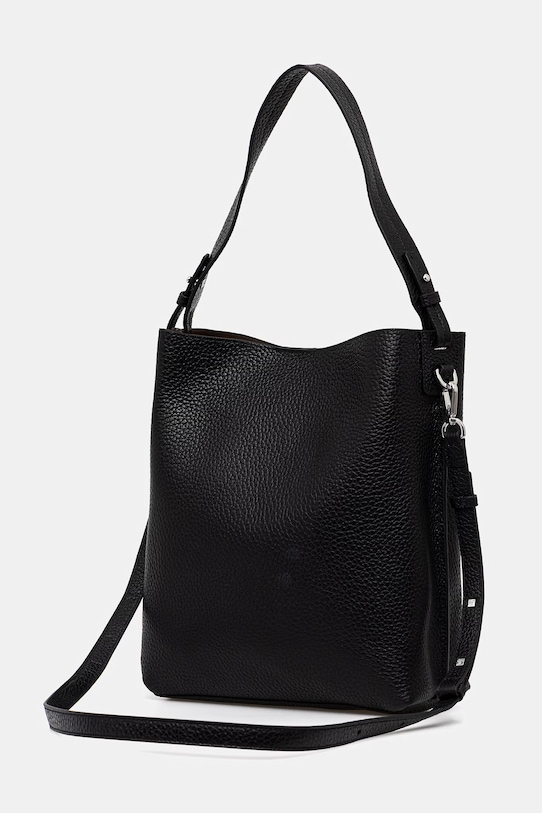 Akcesoria Marc O'Polo torebka damska skórzana 5000010963 czarny