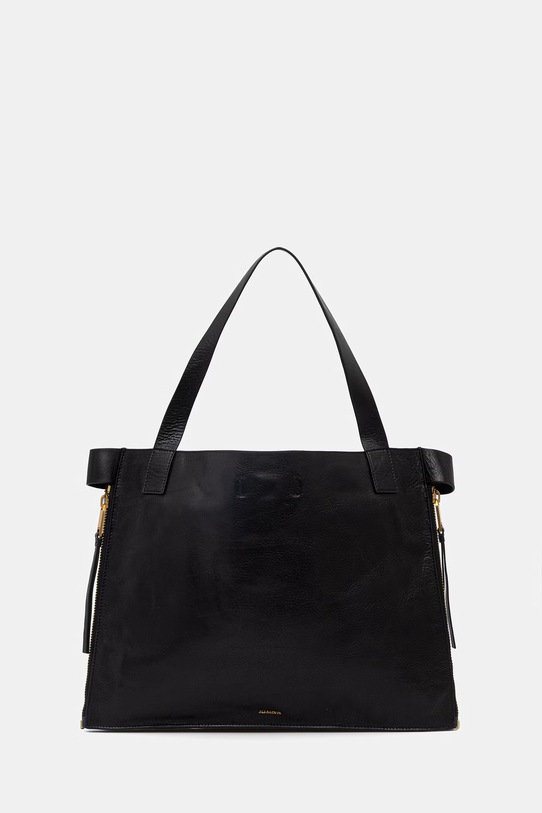 Usnjena torbica AllSaints MARLO Ne ustreza A4 črna W089XE
