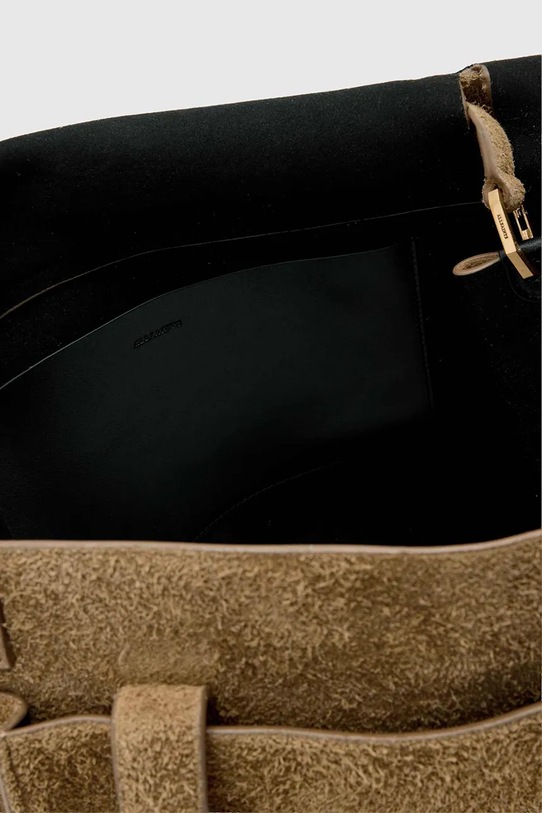 Чанта от набук AllSaints URSA кафяв W096XE