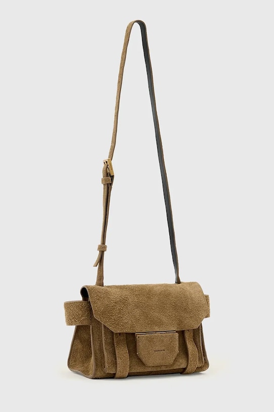 Аксесоари Велурена чанта AllSaints URSA W099XE кафяв