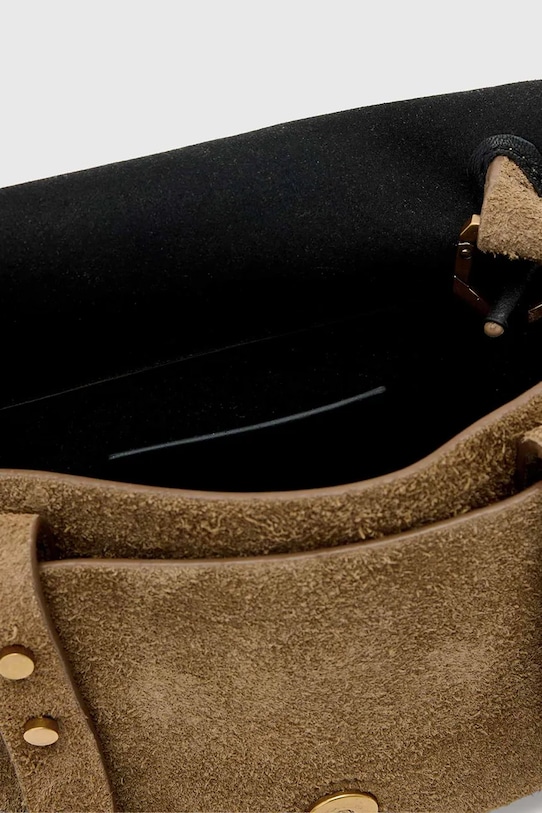 Велурена чанта AllSaints URSA W099XE кафяв