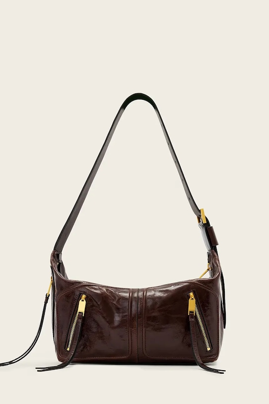 AllSaints torebka damska skórzana JEAN brązowy W131XE