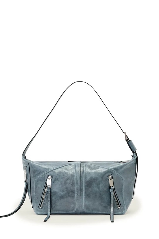 AllSaints torebka damska skórzana JEAN niebieski W131XE