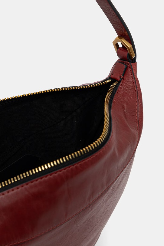 Kožená kabelka AllSaints LUNA W139XE červená