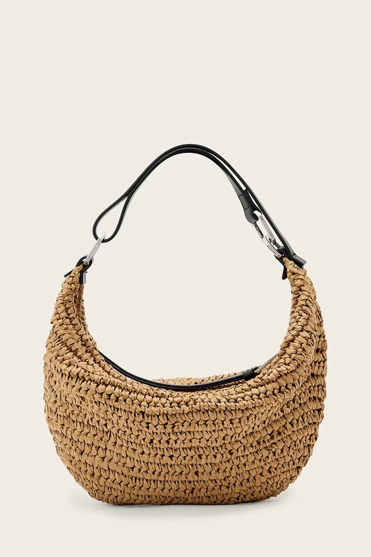 AllSaints torebka LUNA skóra licowa brązowy W159XE