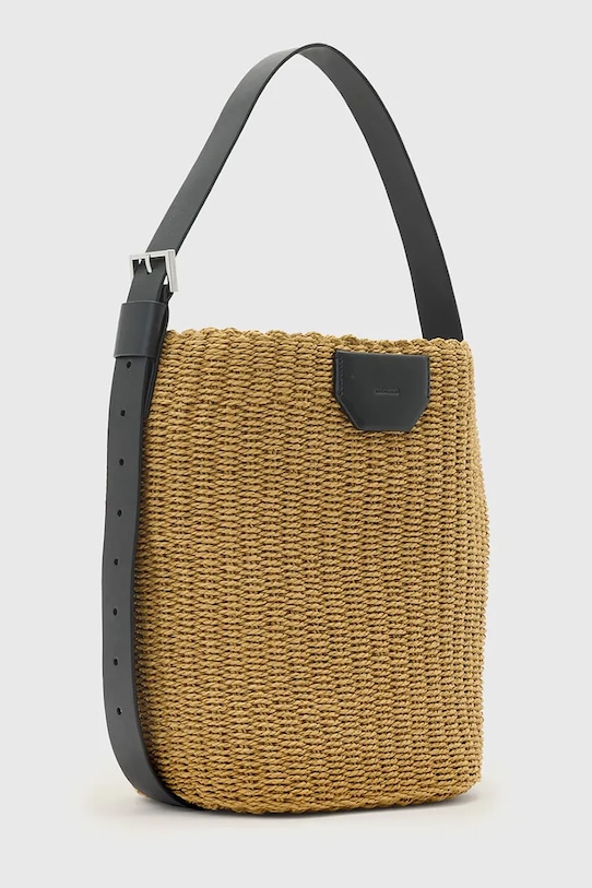 Akcesoria AllSaints torebka koszyk damska ALBA W161XE żółty