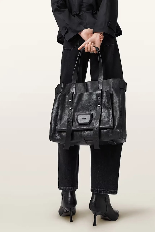 Kožená kabelka AllSaints URSA W259XE