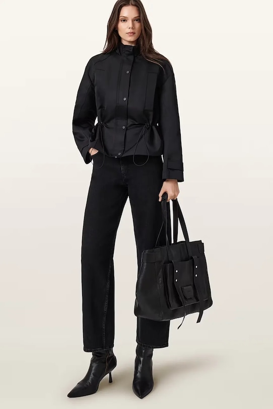 Kožená kabelka AllSaints URSA W259XE