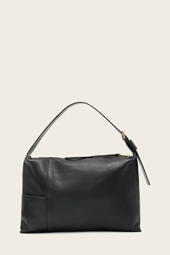 Кожена чанта AllSaints ALBA W266XE черен SS26