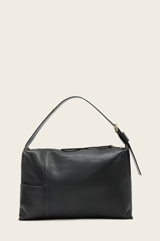 Кожена чанта AllSaints ALBA W266XE черен SS26