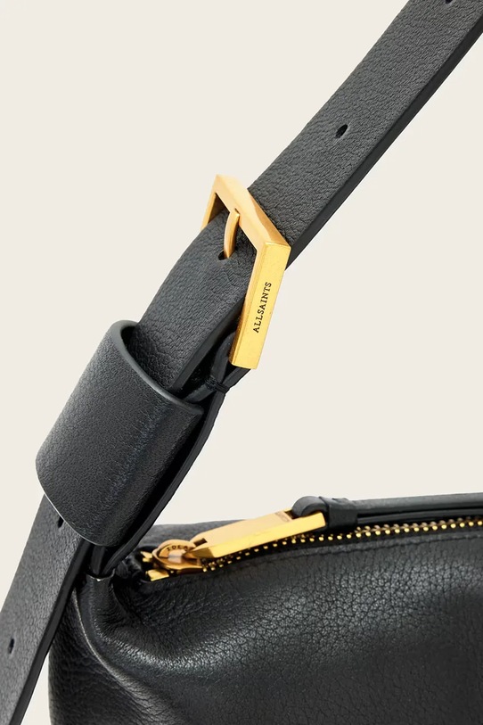 Кожена чанта AllSaints ALBA черен W266XE