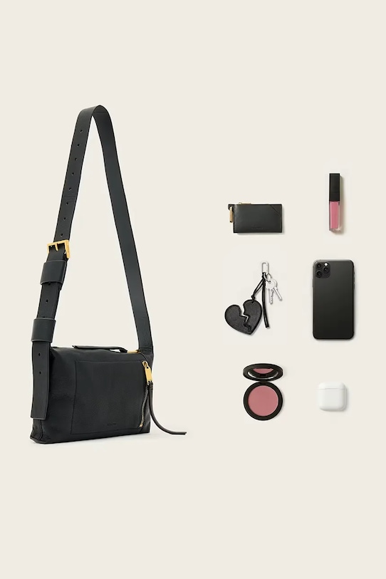 AllSaints geantă de mână din piele întoarsă ALBA W267XE