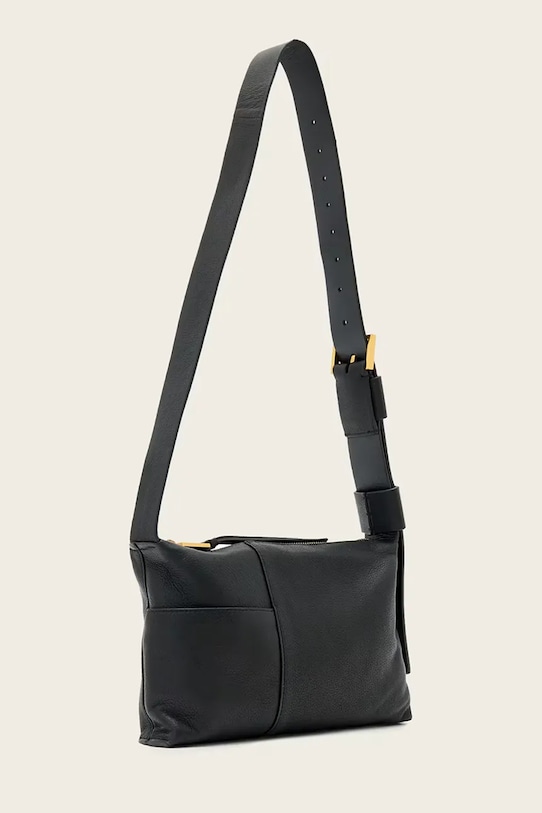 AllSaints geantă de mână din piele întoarsă ALBA W267XE negru SS26