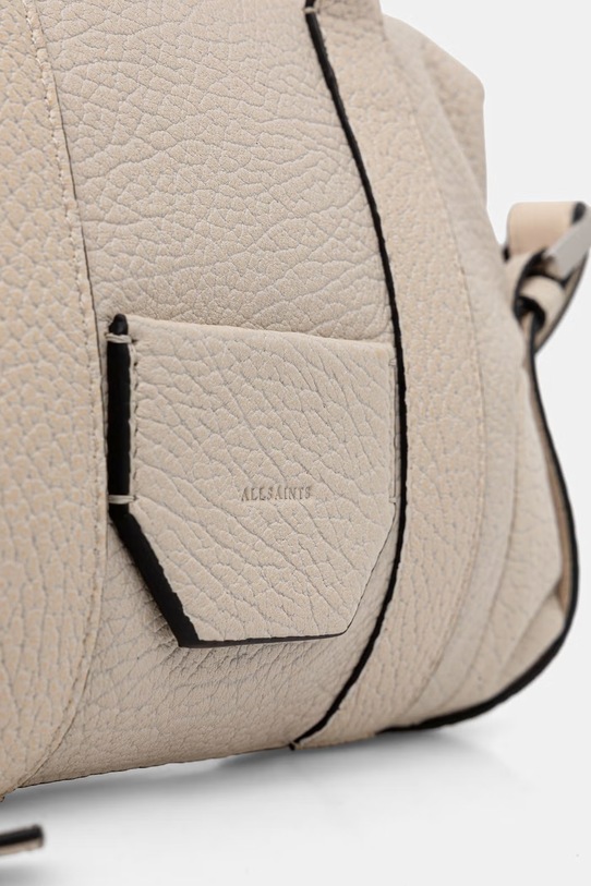 AllSaints torebka crossbody damska skórzana ARES beżowy W511XD