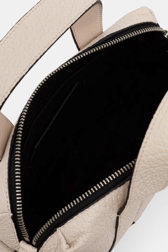 AllSaints torebka crossbody damska skórzana ARES W511XD beżowy