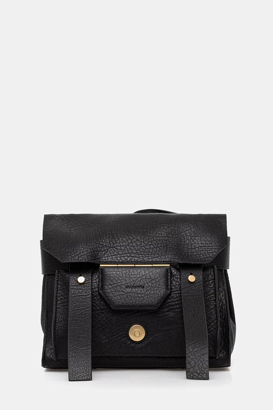 AllSaints torebka skórzana URSA skóra licowa czarny W522XC