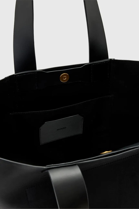 AllSaints torebka skórzana ALBA czarny W585XD