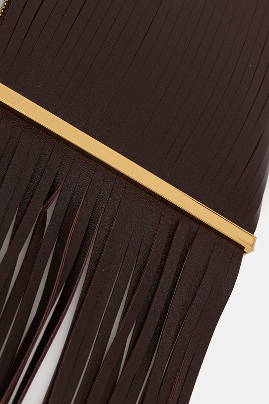 Elisabetta Franchi kopertówka damska skórzana brązowy BS05N62E2