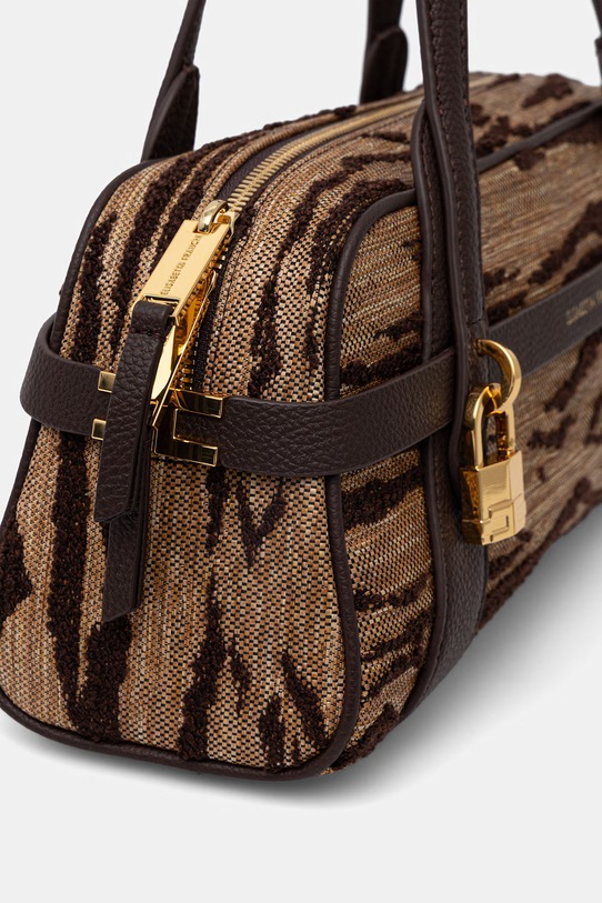 Elisabetta Franchi torebka bagietka damska beżowy BS11A62E2