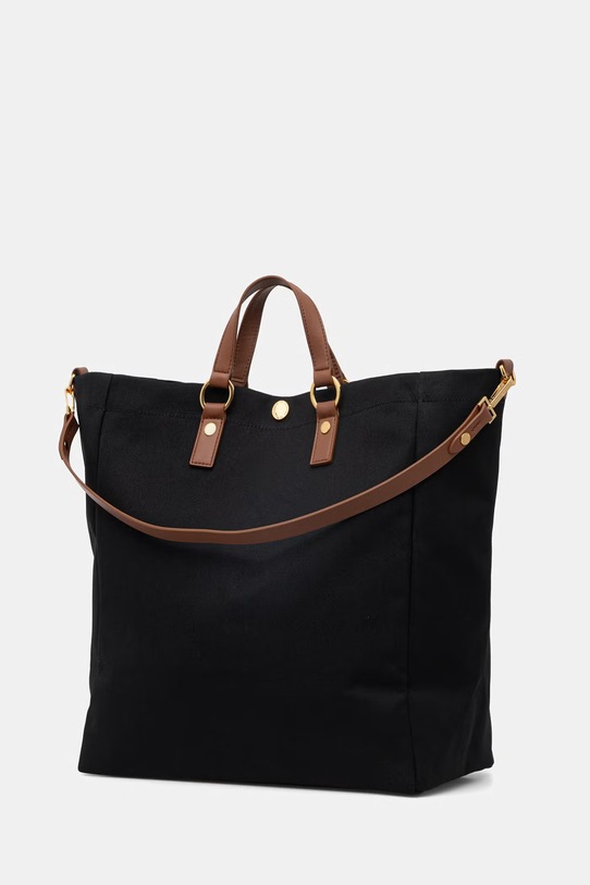 Akcesoria Elisabetta Franchi torebka shopper damska bawełniana BS14A62E2 czarny