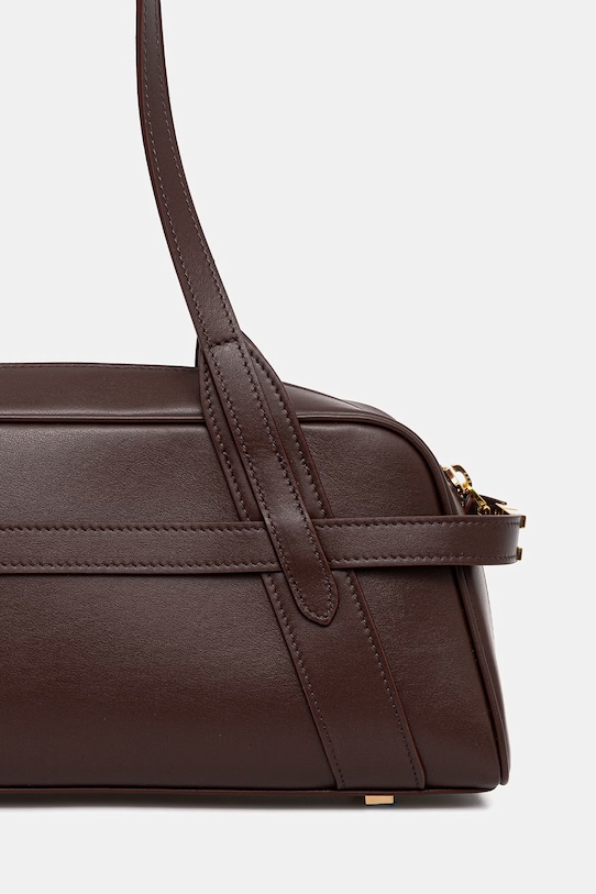 Elisabetta Franchi torebka bagietka damska skórzana brązowy BS97N62E2