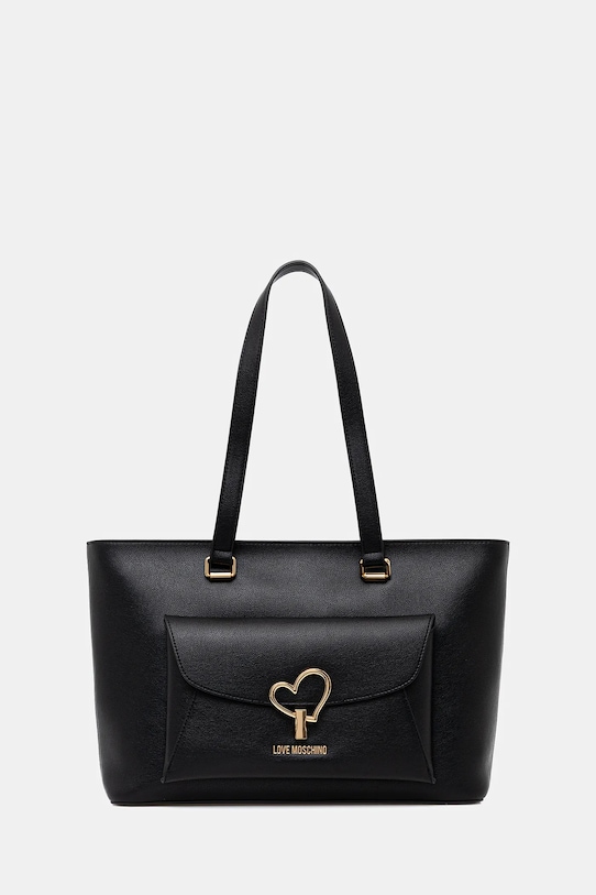 Love Moschino torebka mieści A4 czarny JC4136PP1OLQ0000