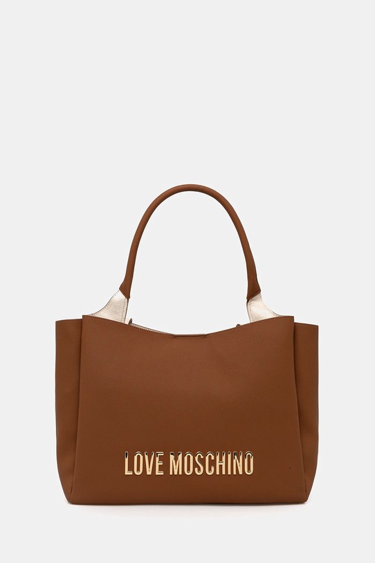 Love Moschino torebka mieści A4 brązowy JC4107PP1OKD0200