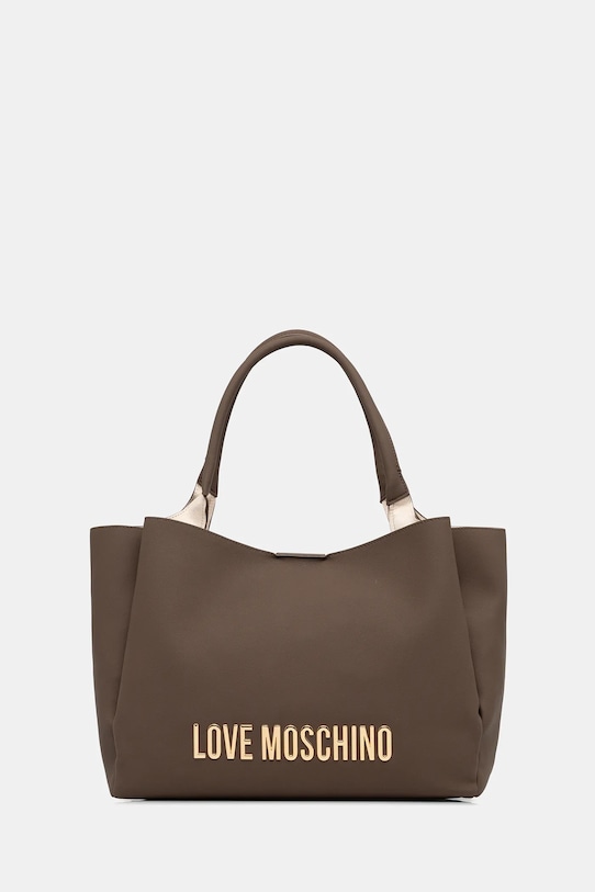 Love Moschino torebka mieści A4 brązowy JC4107PP1OKD0203