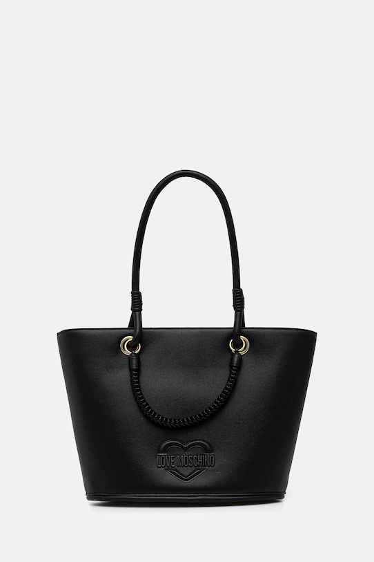 Love Moschino torebka nie mieści A4 czarny JC4099PP1OLL0000