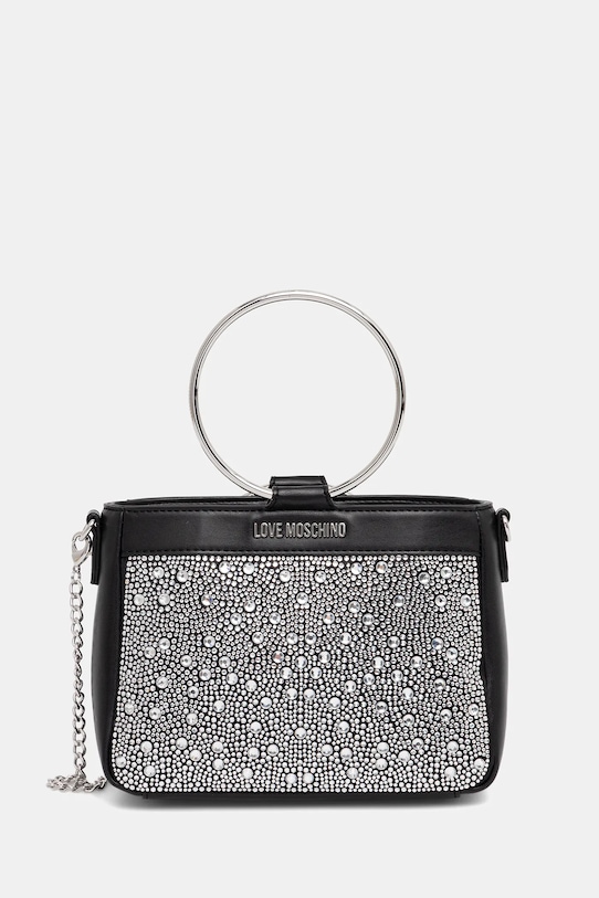 Love Moschino torebka nie mieści A4 czarny JC4169PP1OLW100A