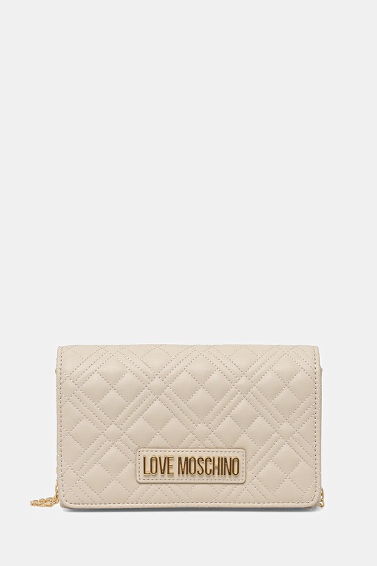 Love Moschino torebka nie mieści A4 beżowy JC4079PP1OLA0110