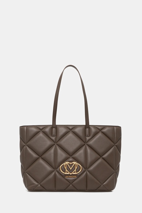 Love Moschino torebka mieści A4 brązowy JC4120PP1OLC0203