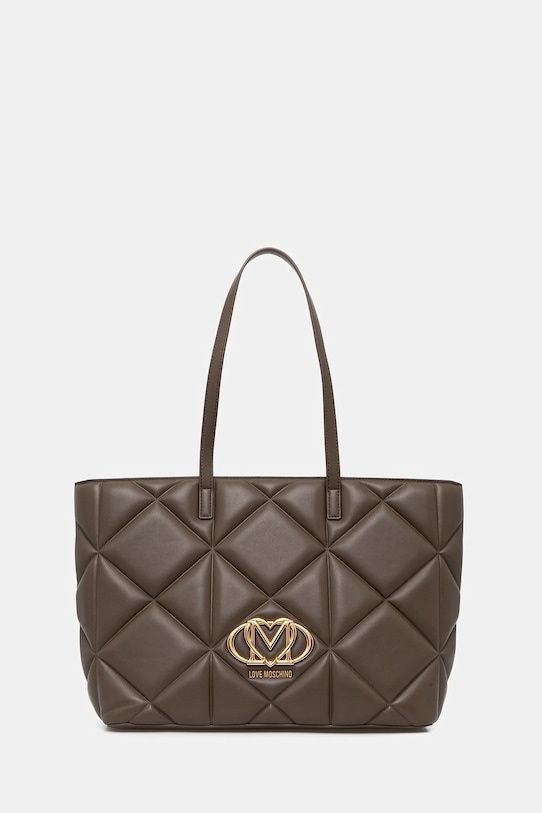 Love Moschino torebka mieści A4 brązowy JC4120PP1OLC0203