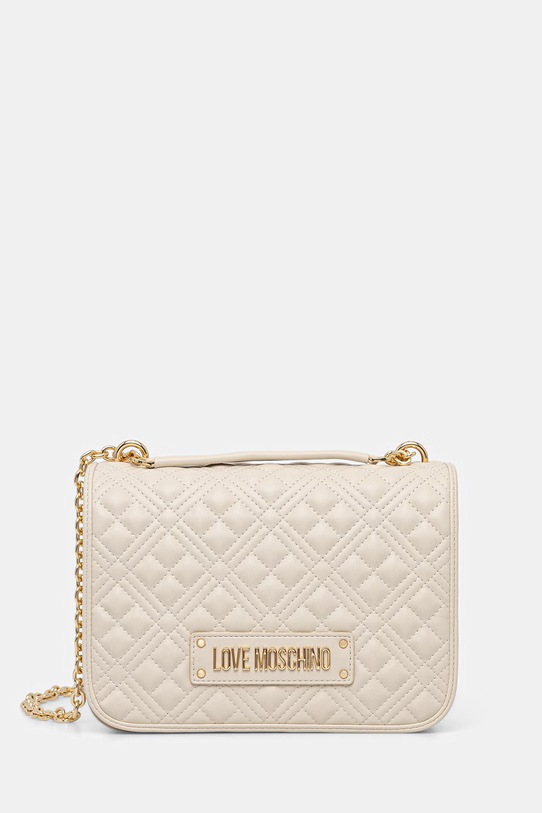 Kabelka Love Moschino nášivka béžová JC4000PP1OLA0110