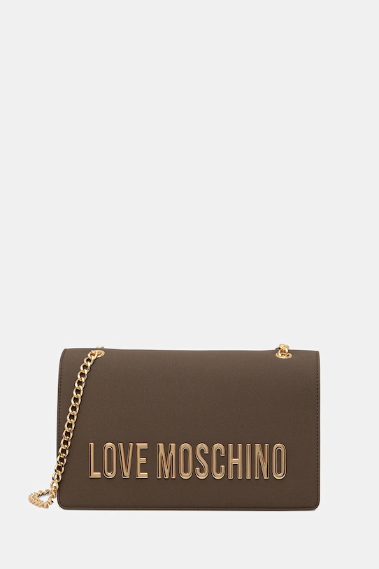 Love Moschino torebka aplikacja brązowy JC4192PP1OKD0203