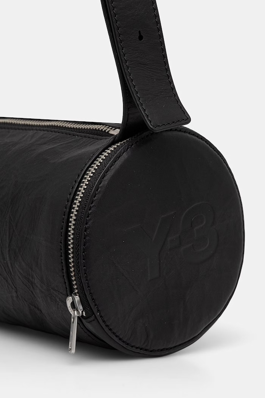 Y-3 torebka skórzana BARREL BAG czarny KD0169