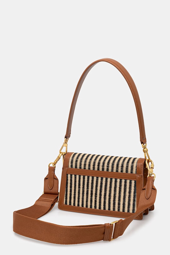 Doplnky Lacoste crossbody kabelka dámska pletená NF5245PB béžová