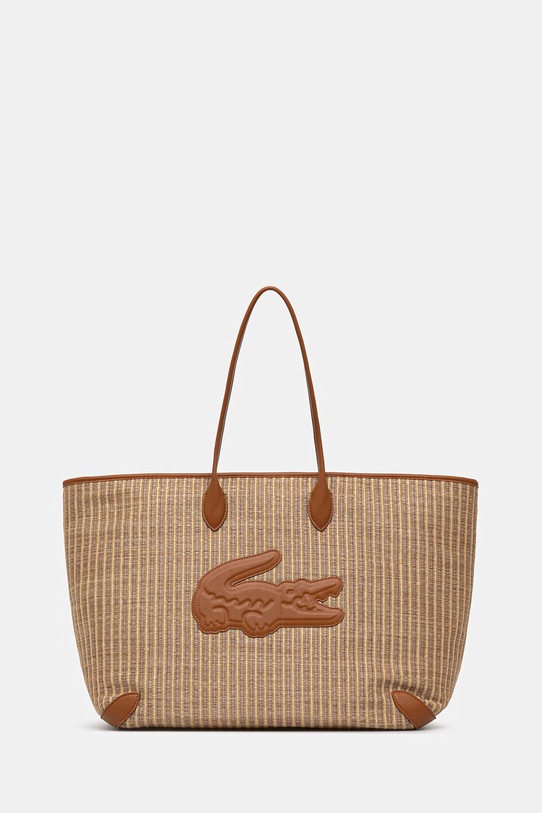 Lacoste torebka shopper damska pleciona beżowy NF5247PB