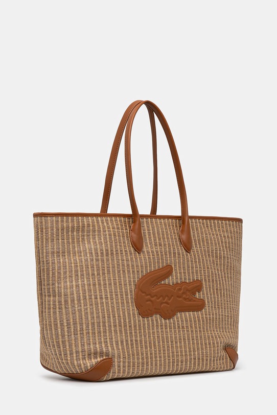 Lacoste torebka shopper damska pleciona NF5247PB beżowy SS26