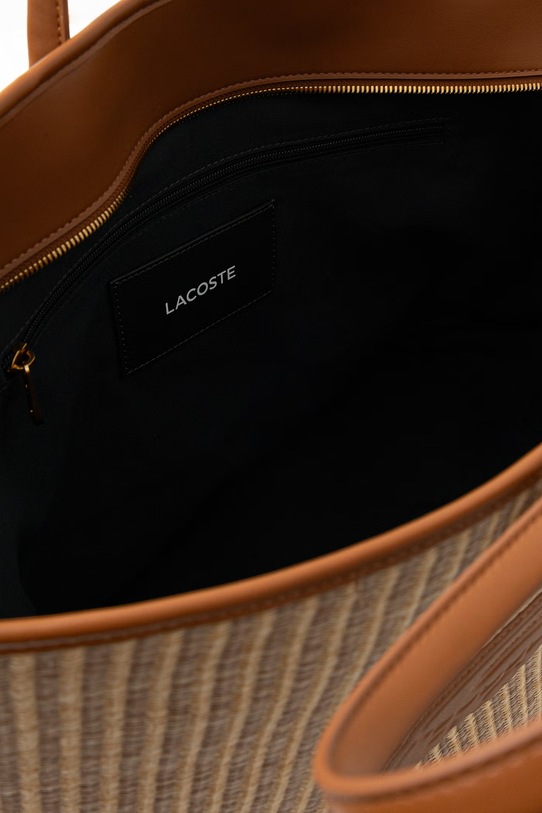 Lacoste torebka shopper damska pleciona NF5247PB beżowy