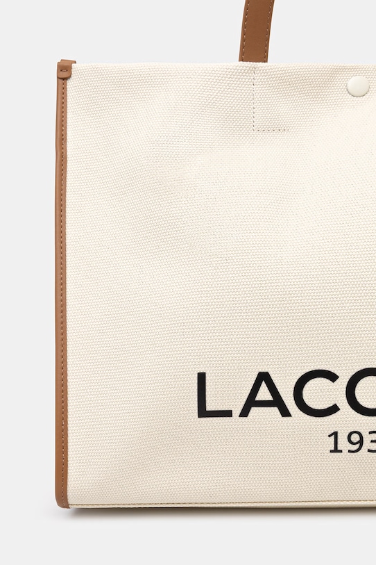 Lacoste torebka tote damska bawełniana beżowy NU4342TD