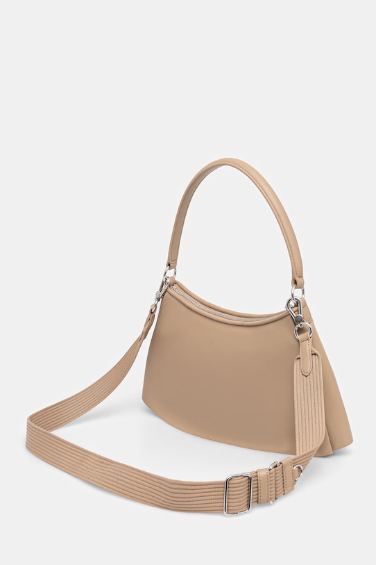 Doplnky Lacoste crossbody kabelka dámska kožená NU5176DP béžová