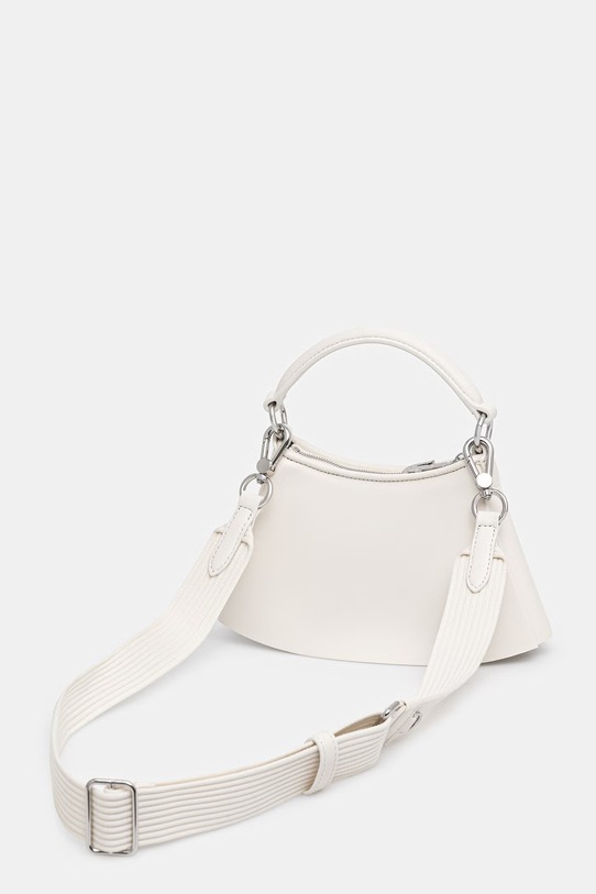 Akcesoria Lacoste torebka crossbody damska skórzana NU5219DP beżowy