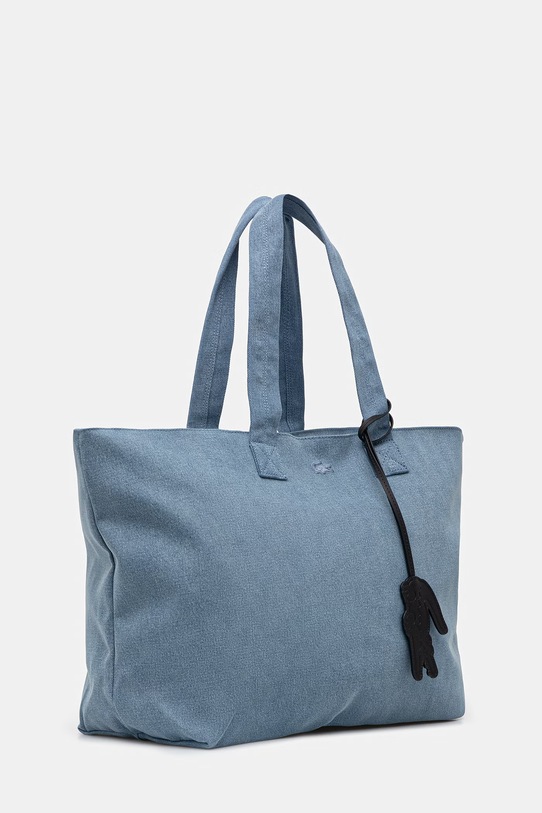 Lacoste torebka tote damska jeansowa NU5241PB niebieski SS26