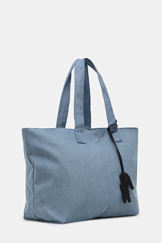 Lacoste чанта tote дамска от деним NU5241PB син SS26